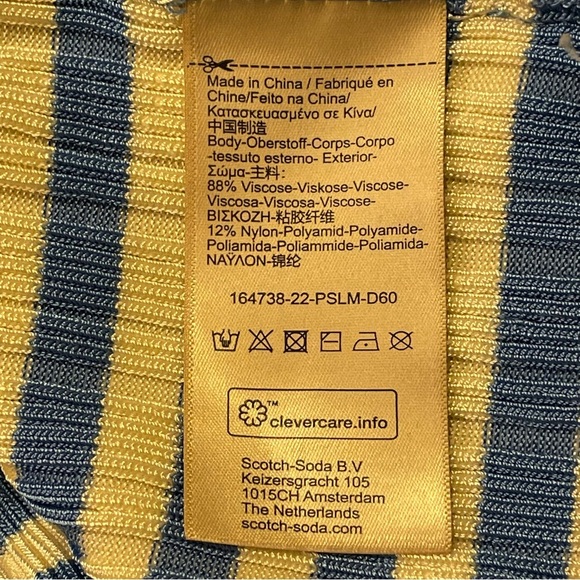 SCOTCH & SODA by ANTHROPOLOGIE NWOT Striped Mock Neck Sweater - Picture 10 of 12